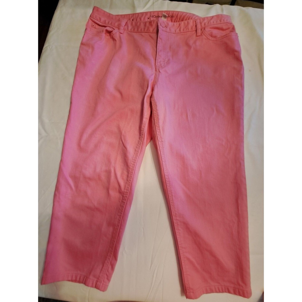 Womans Pink Liz Claiborne Denium Jeans Size 20W